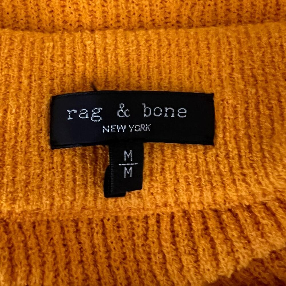 Rag & Bone Women's Soleil Deep Yellow Knit Midi Skirt Size Medium - Picture 5 of 13